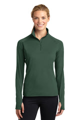 Sport-Tek® Women's Sport-Wick Stretch 1/4-Zip Pullover