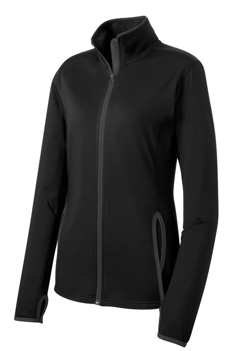 Sport-Tek® Women's Sport Wick Stretch Contrast Full Zip Jacket