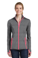 Sport-Tek® Women's Sport Wick Stretch Contrast Full Zip Jacket