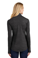 Sport-Tek® Women's Sport-Wick Stretch Reflective Heather 1/2-Zip Pullover