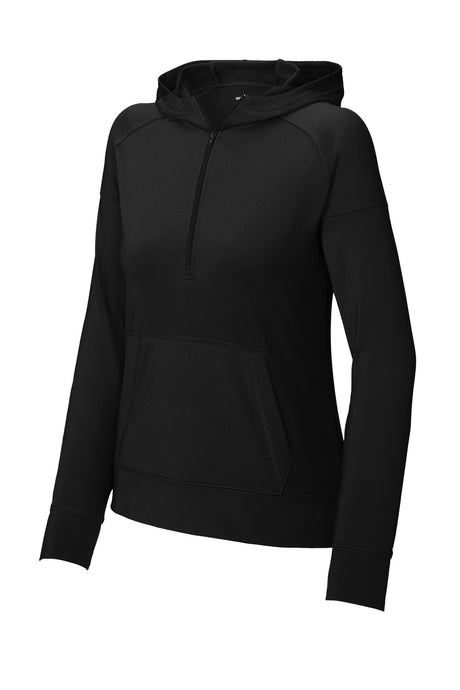 Sport-Tek® Women's Sport Wick Stretch 1/2-Zip Hoodie