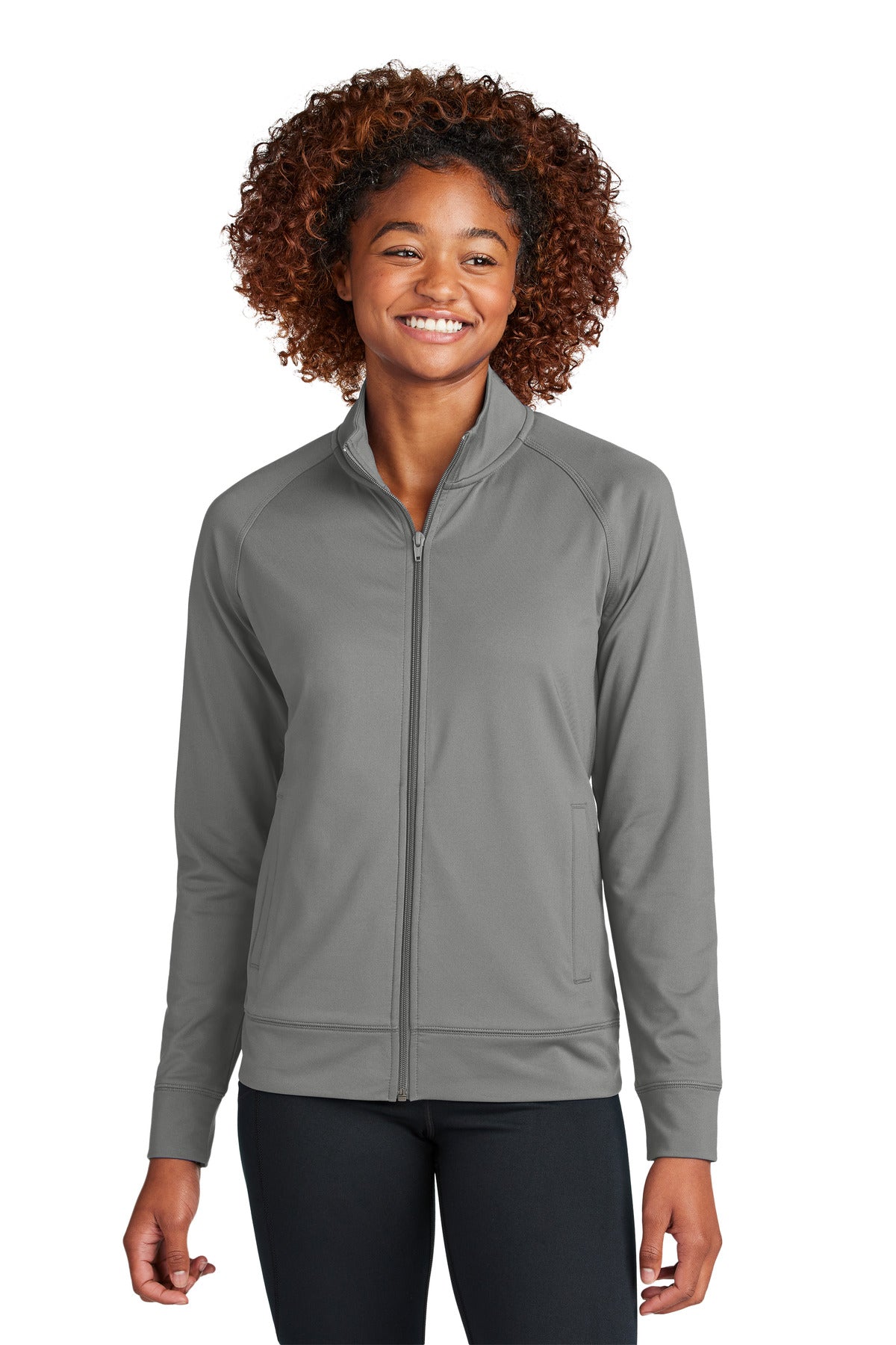 Sport-Tek® Women's Sport-Wick Stretch Full-Zip Cadet Jacket