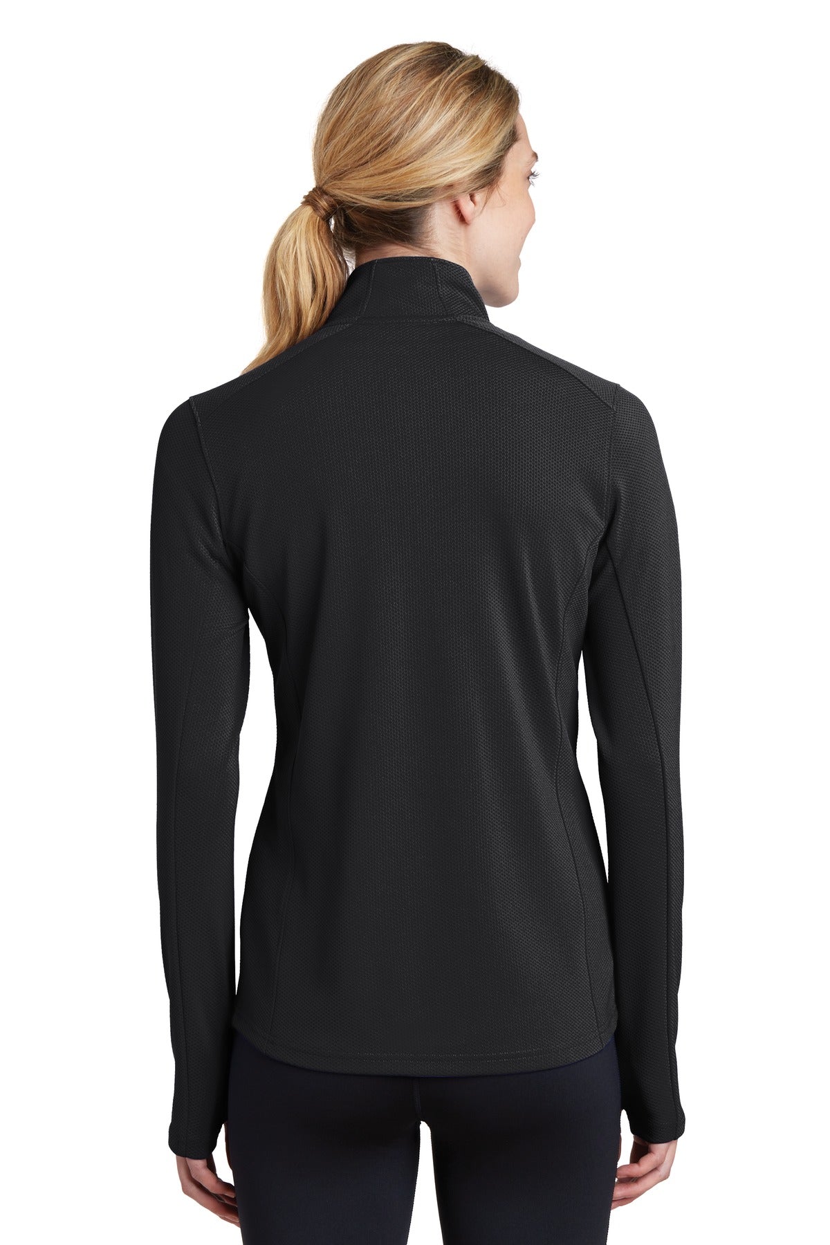 Sport-Tek® Women's Sport-Wick Textured 1/4-Zip Pullover