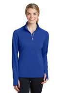Sport-Tek® Women's Sport Wick Textured 1/4 Zip Pullover