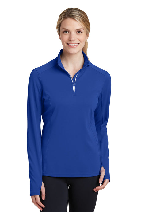 Sport-Tek® Women's Sport-Wick Textured 1/4-Zip Pullover