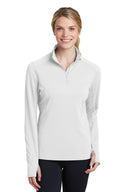Sport-Tek® Women's Sport Wick Textured 1/4 Zip Pullover