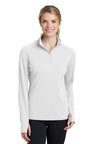 Sport-Tek® Women's Sport-Wick Textured 1/4-Zip Pullover