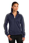 DISCONTINUED Sport-Tek® Women's Piped Tricot Track Jacket