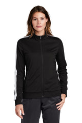 Sport-Tek® Women's Tricot Sleeve Stripe Track Jacket