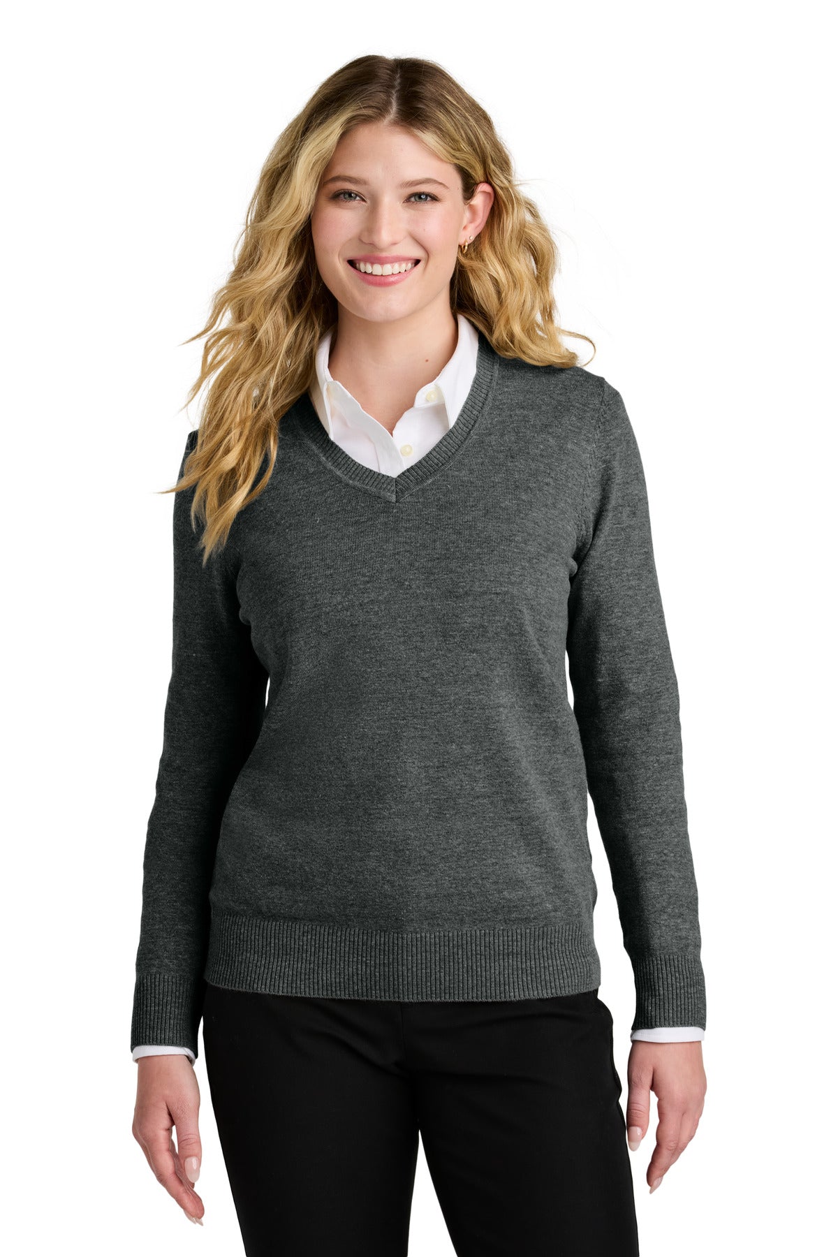 Port Authority® Women's Easy Care V-Neck Sweater