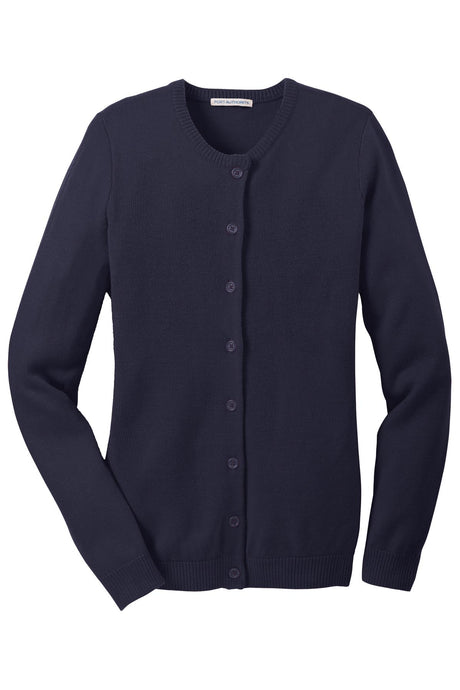 Port Authority® Ladies Value Jewel-Neck Cardigan Sweater