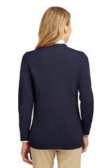 DISCONTINUED Port Authority® Ladies Value Jewel-Neck Cardigan Sweater