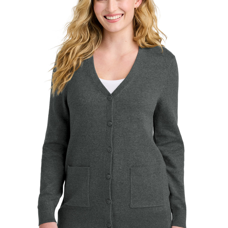 Port Authority® Women's Easy Care Button-Up Cardigan Sweater