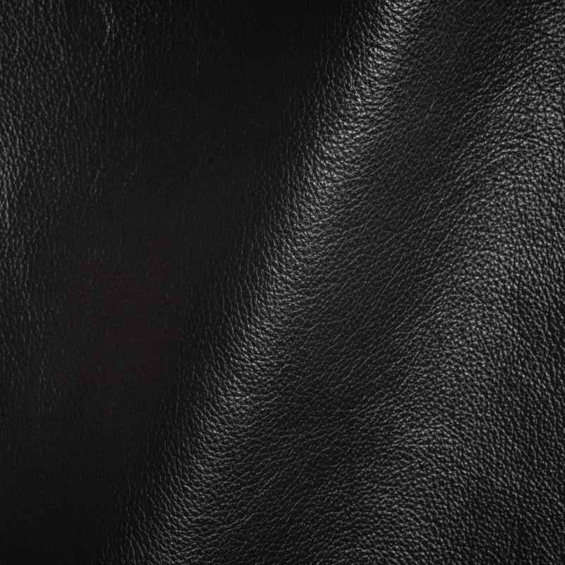 Vesper Italian Black Antique Look Top Grain Performance Cow Leather Hide with Protective Finish