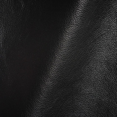 Vesper Italian Black Antique Look Top Grain Performance Cow Leather Hide with Protective Finish