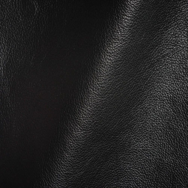 Vesper Italian Black Antique Look Top Grain Performance Cow Leather Hide with Protective Finish