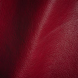 Vesper Italian Pomegranate Antique Look Top Grain Performance Cow Leather Hide with Protective Finish
