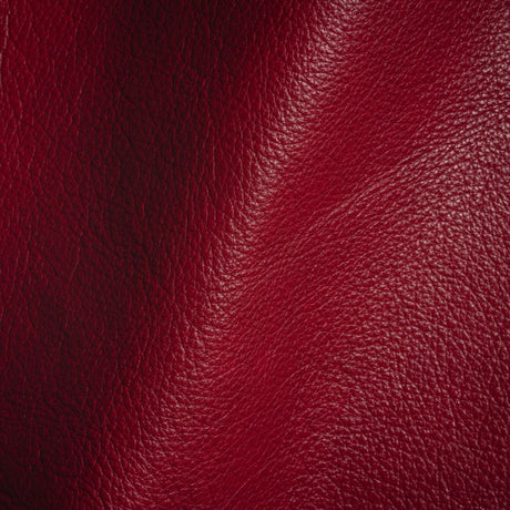 Vesper Italian Pomegranate Antique Look Top Grain Performance Cow Leather Hide with Protective Finish