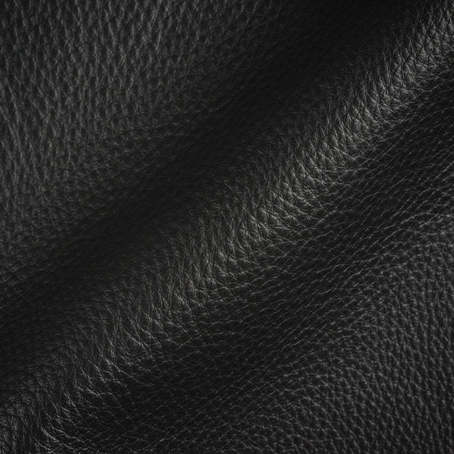 Paloma Italian Black Semi-Aniline Natural Pebble Top Grain Performance Cow Leather Hide