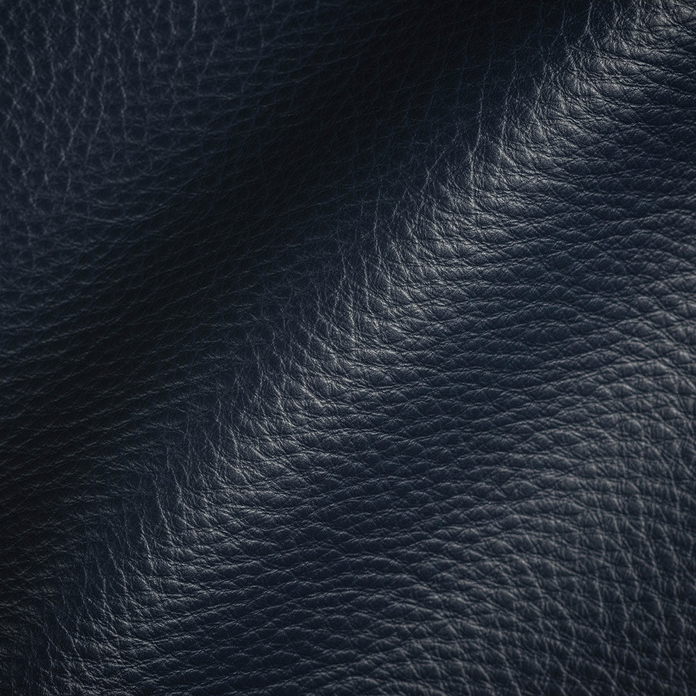 Paloma Italian Navy Semi-Aniline Natural Pebble Top Grain Performance Cow Leather Hide