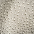 Shirley Italian Ivory Ostrich Embossed Semi-Aniline Top Grain Cow Leather Hide