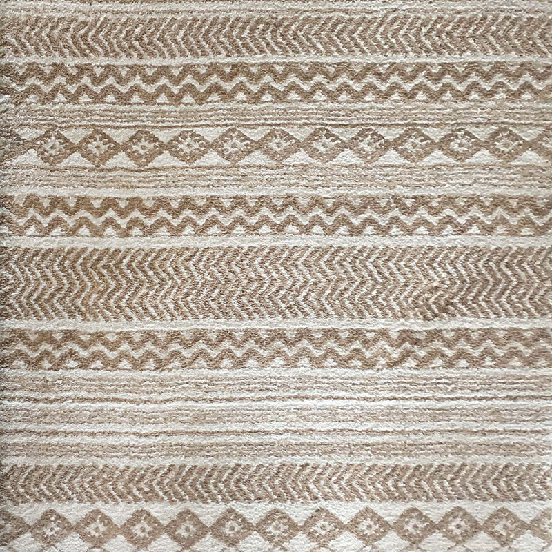 Microfiber Extra Soft Touch Area Rug - 100 Percent Microfiber Fabric, Beige, Modern Contemporary Design (2' X 3' / 5' 3" X 7' 5")