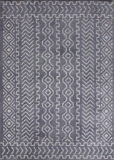Microfiber Extra Soft Touch Area Rug - 100% Microfiber Fabric, Gray White Modern Contemporary Design, 2' X 3' (2' X 3')