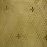 Lucile Silk Fabric - Diamond Floral Embroidered, 54" Width (1 Yard)