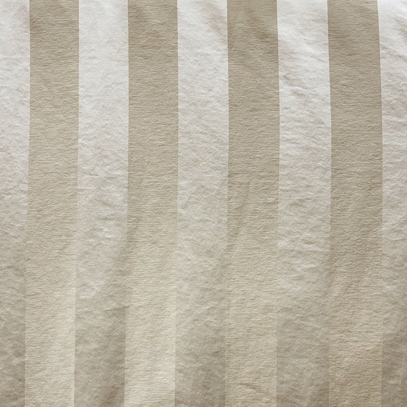 Lulu Fabric Embossed Large Striped Jacquard Fabric - Natural/Washed, White, 60" Width (1 Yard)
