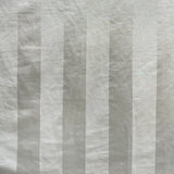 Lulu Fabric Embossed Large Striped Jacquard Fabric - Natural/Washed, White, 60" Width (1 Yard)
