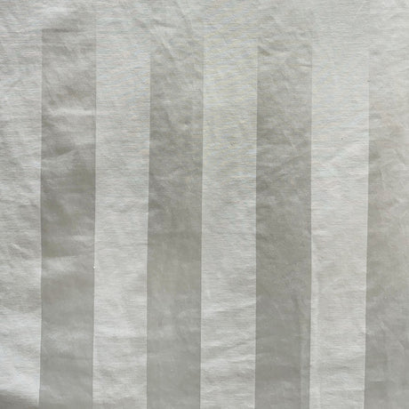 Lulu Fabric Embossed Large Striped Jacquard Fabric - Natural/Washed, White, 60" Width (1 Yard)