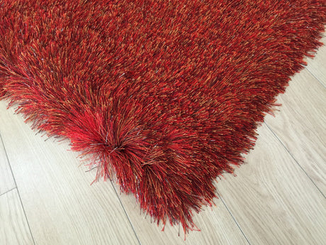 Shiny Glow Soft Plush Fluffy Shag Polyester Fabric - Solid Shiny, 3" Pile Height, Area Rug, White, 5' X 7' / 7'6" X 10'3" (1 Unit)