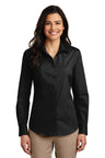 Port Authority® Women's Long Sleeve Carefree Poplin Shirt