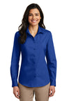 Port Authority® Women's Long Sleeve Carefree Poplin Shirt