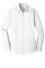 Port Authority® Women's Long Sleeve Carefree Poplin Shirt