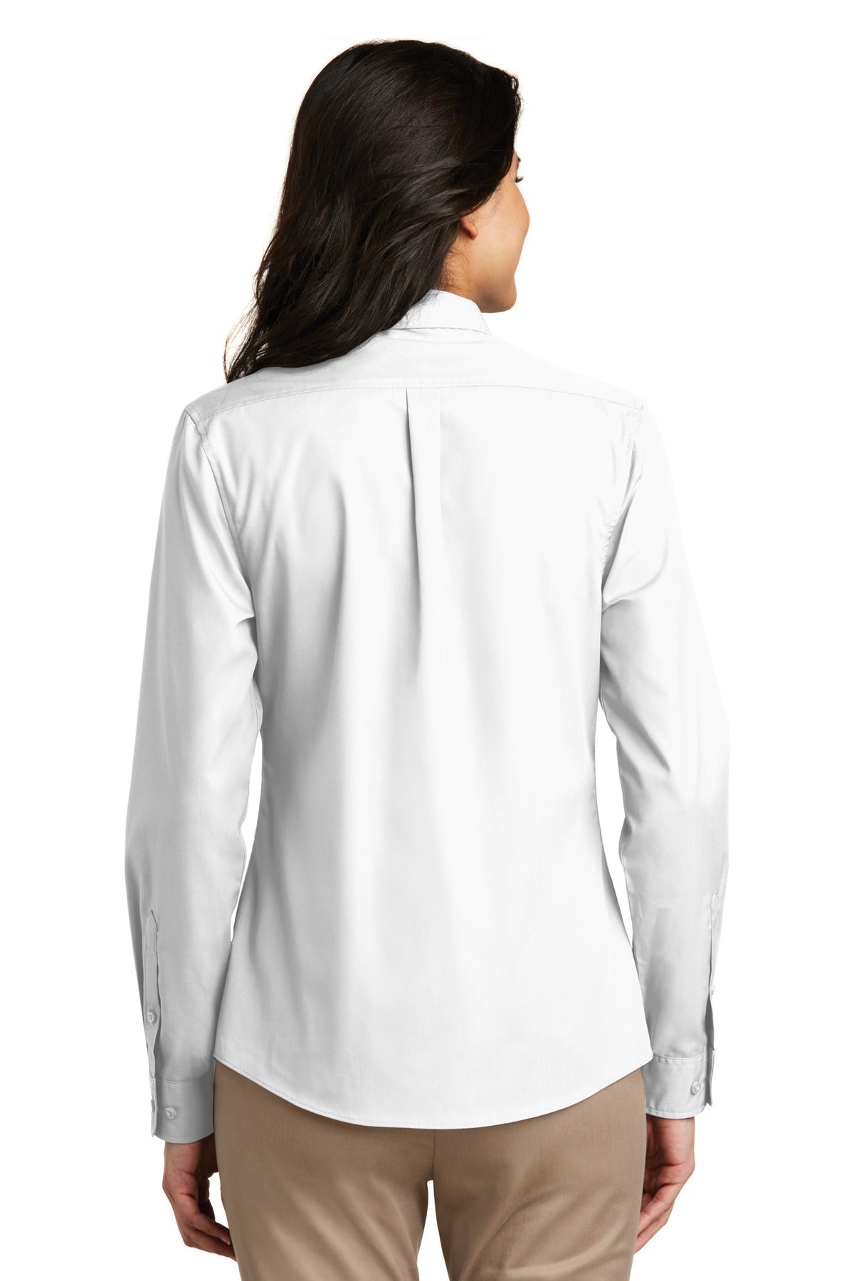 Port Authority® Women's Long Sleeve Carefree Poplin Shirt