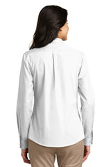 Port Authority® Women's Long Sleeve Carefree Poplin Shirt