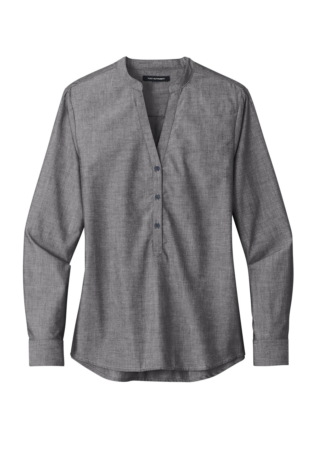 Port Authority® Women's Long Sleeve Chambray Easy Care Shirt