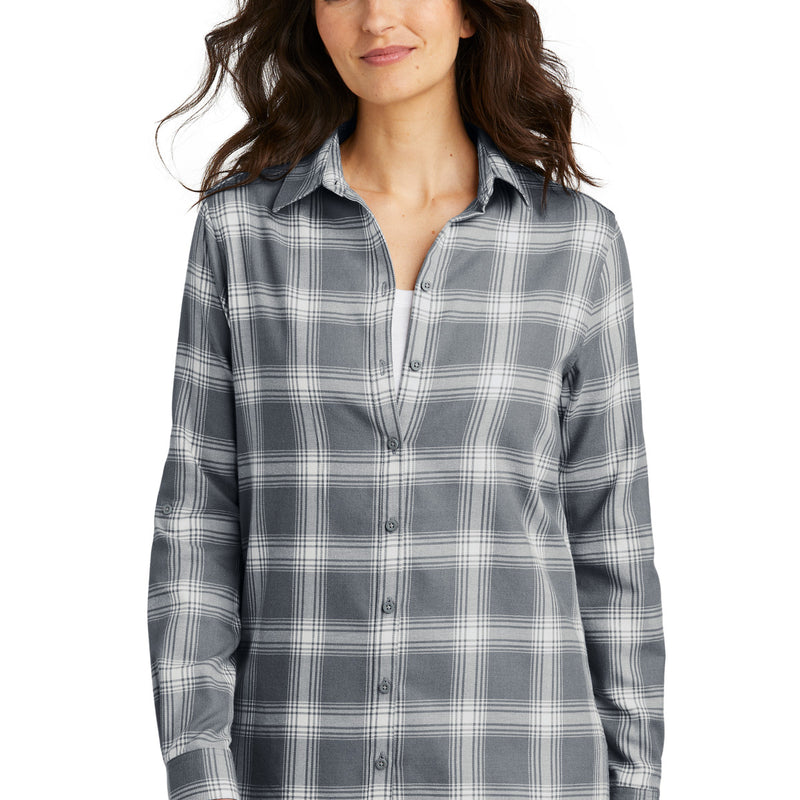 Port Authority® Women's Plaid Flannel Tunic