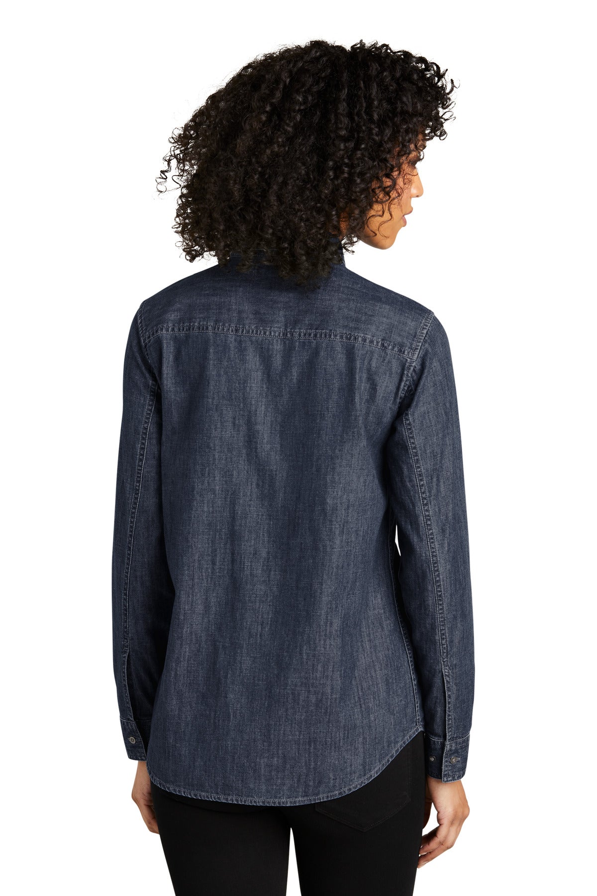 Port Authority® Women's Long Sleeve Perfect Denim Shirt