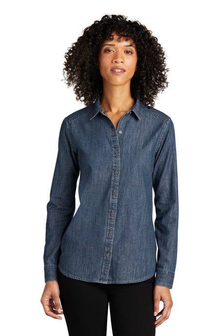 Port Authority® Women's Long Sleeve Perfect Denim Shirt