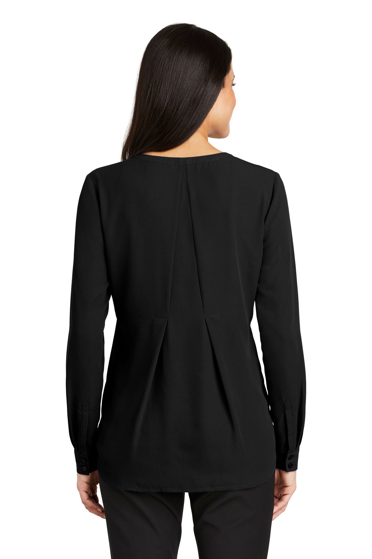 Port Authority® Women's Long Sleeve Button-Front Blouse