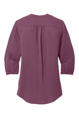 Port Authority® Women's 3/4-Sleeve Textured Crepe Tunic