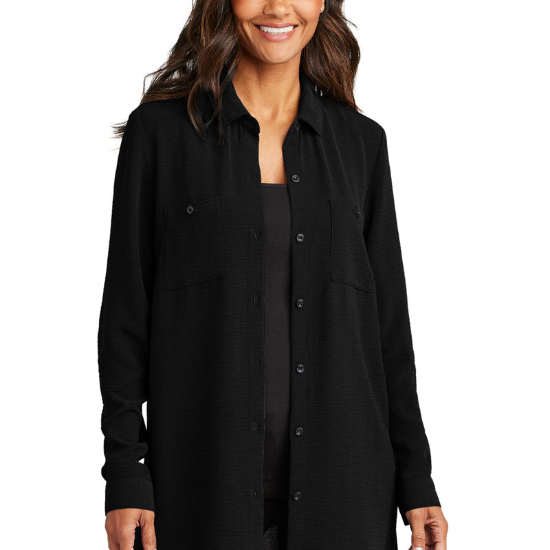 Port Authority® Women's Textured Crepe Long Tunic