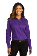 Port Authority® Women's Long Sleeve SuperPro React Twill Shirt