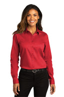 Port Authority® Women's Long Sleeve SuperPro React Twill Shirt
