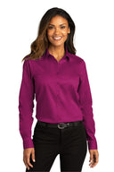 Port Authority® Women's Long Sleeve SuperPro React Twill Shirt