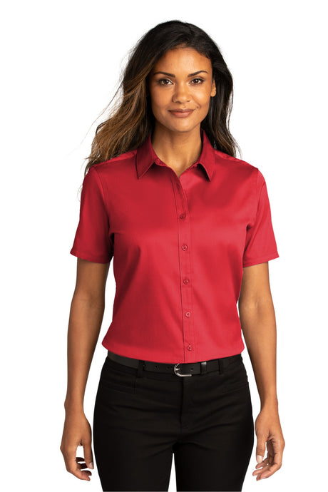 Port Authority® Women's Short Sleeve SuperPro React™Twill Shirt