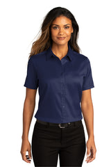 Port Authority® Women's Short Sleeve SuperPro React™Twill Shirt