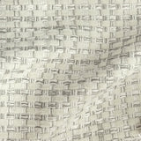 Lydia Linen Blend Fabric - Two-Toned Woven Look, Ivory, Gray, 54" Width (1 Yard)